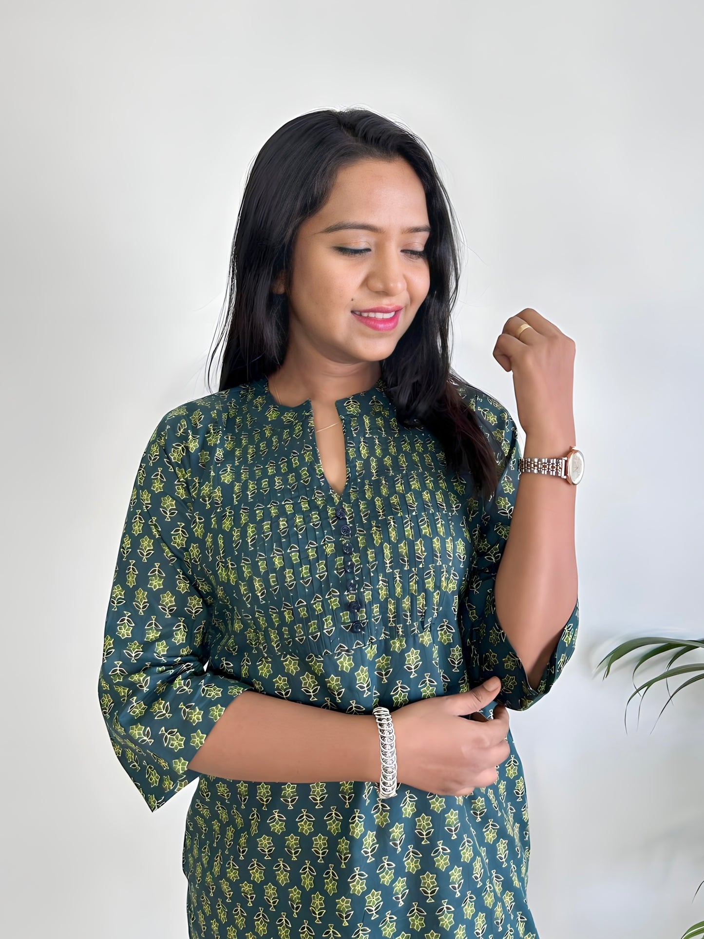 Green Cotton Tunic