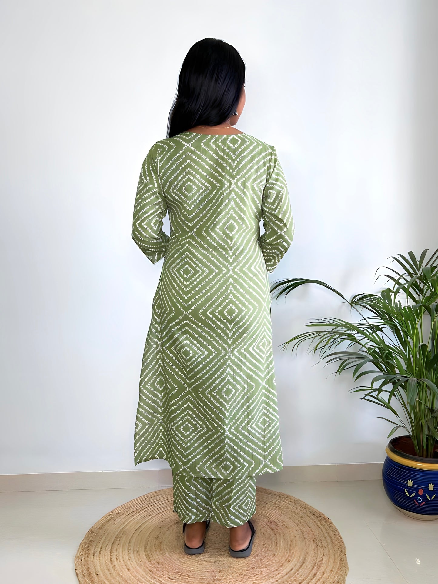 Cotton A-Line Kurta Set