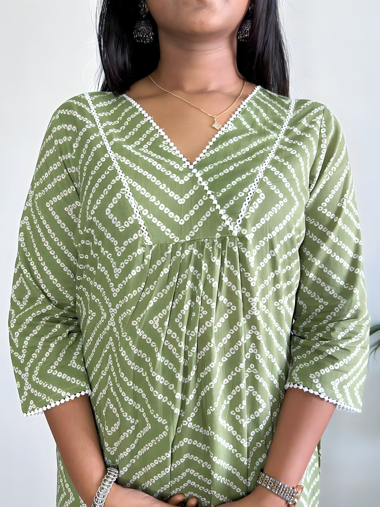 Cotton A-Line Kurta Set