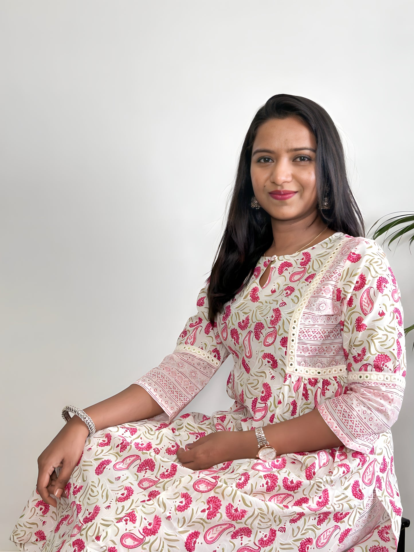 Floral Printed Kurta with Pant
