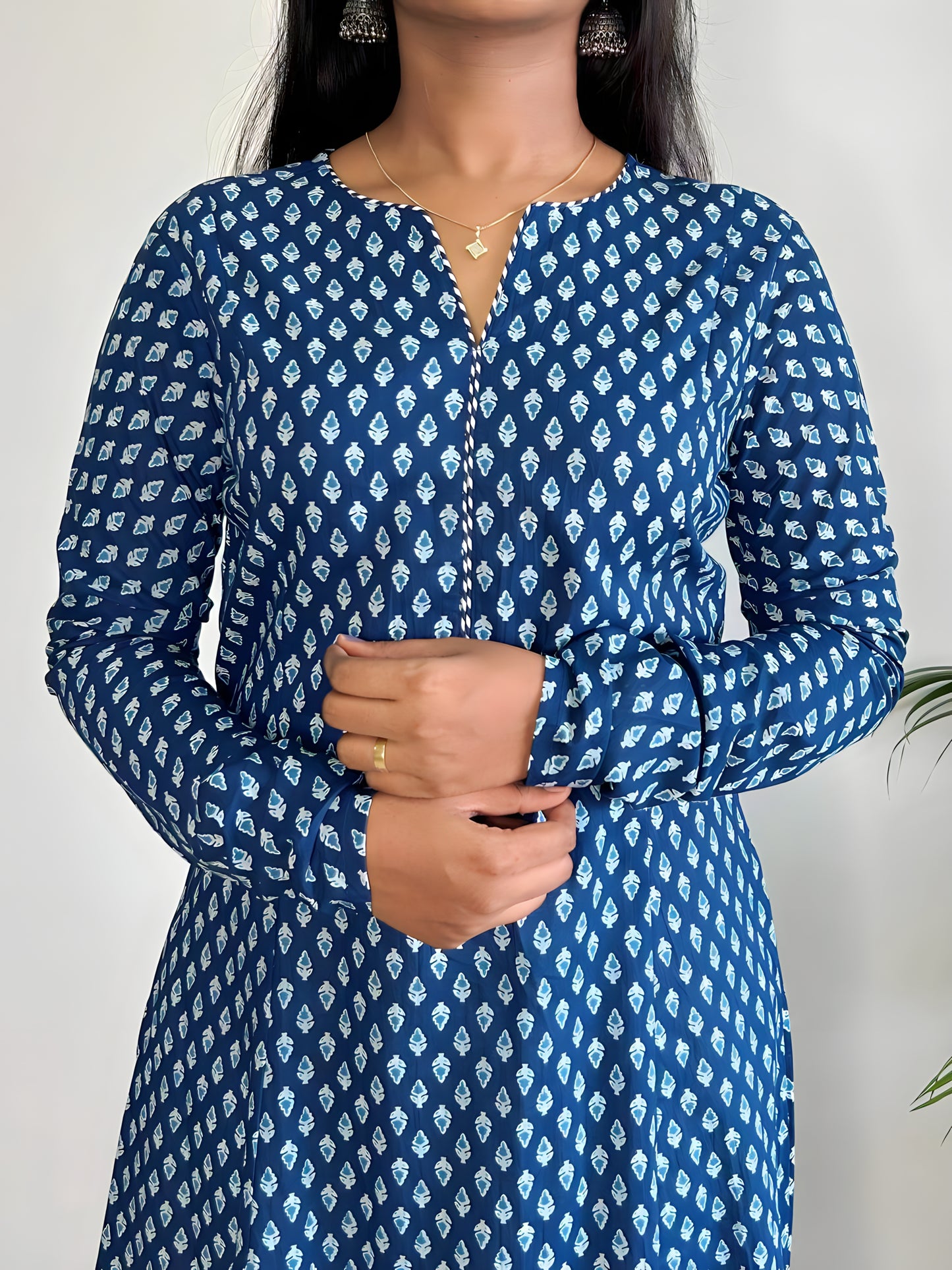 Floral Printed Cotton Kurta