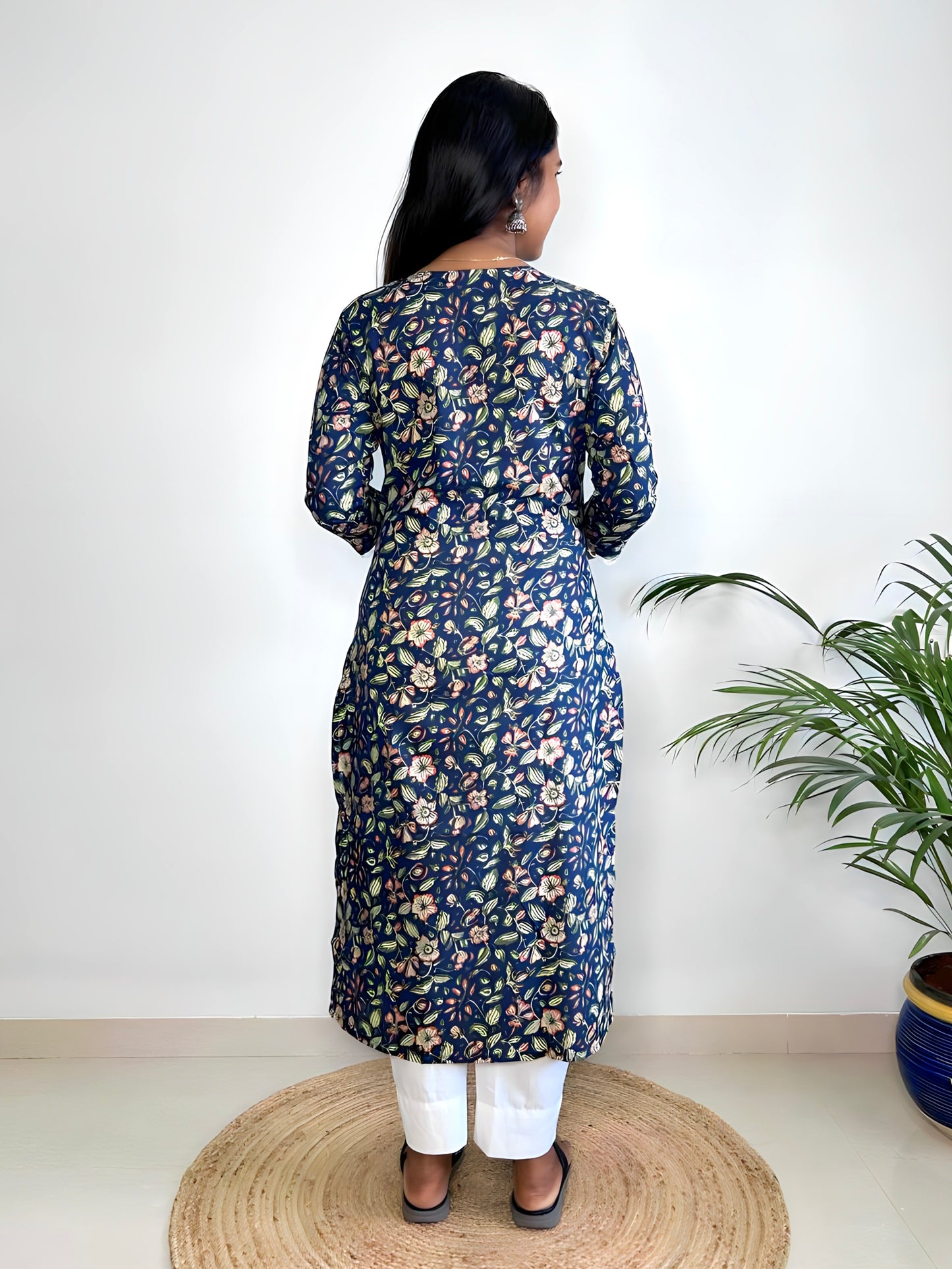 Floral Printed A-Line Kurta