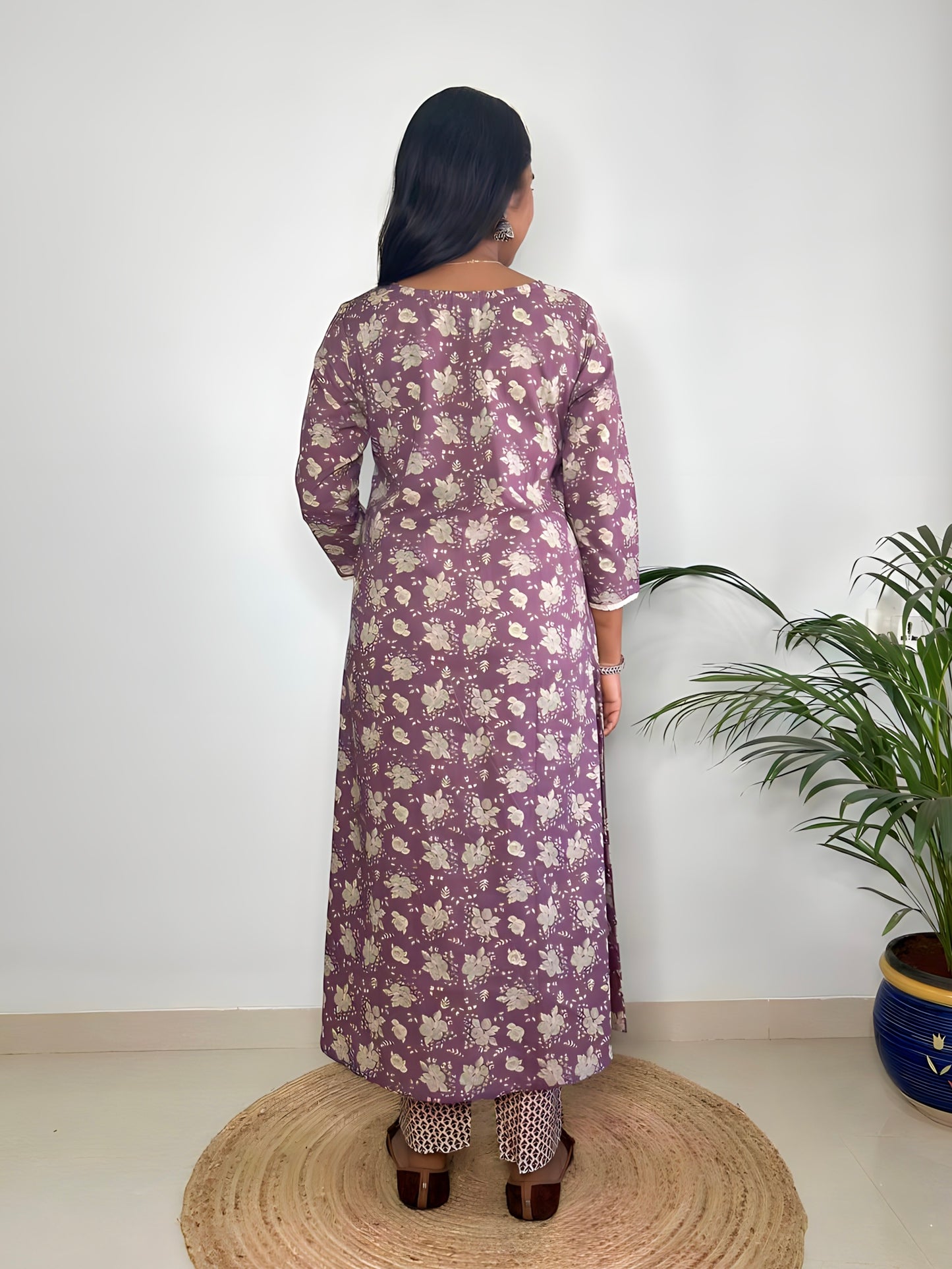 Floral Cotton Kurta Set