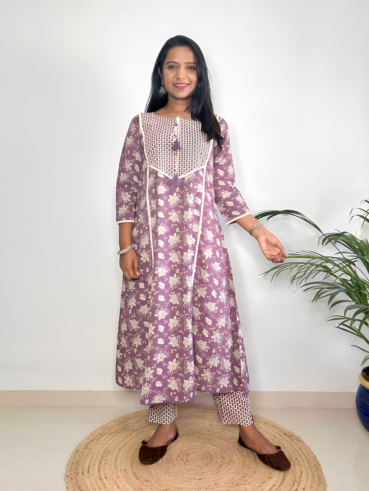 Floral Cotton Kurta Set