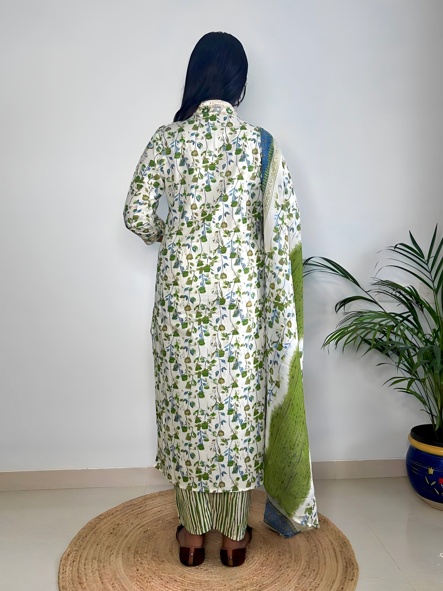 Flared Kurta with Pant an Dupatta