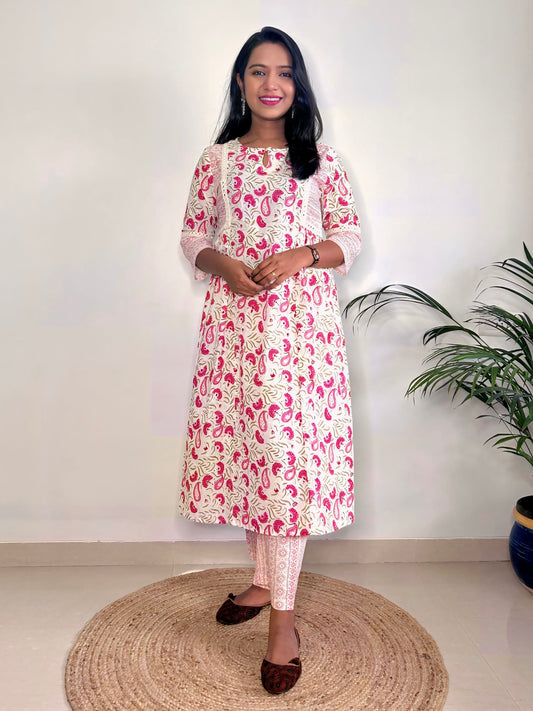 Floral Printed Kurta with Pant